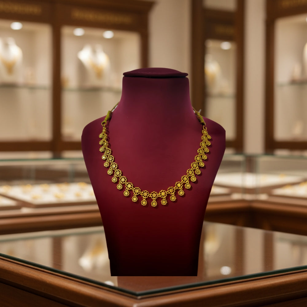 Elegant Bloom 22K Gold Necklace