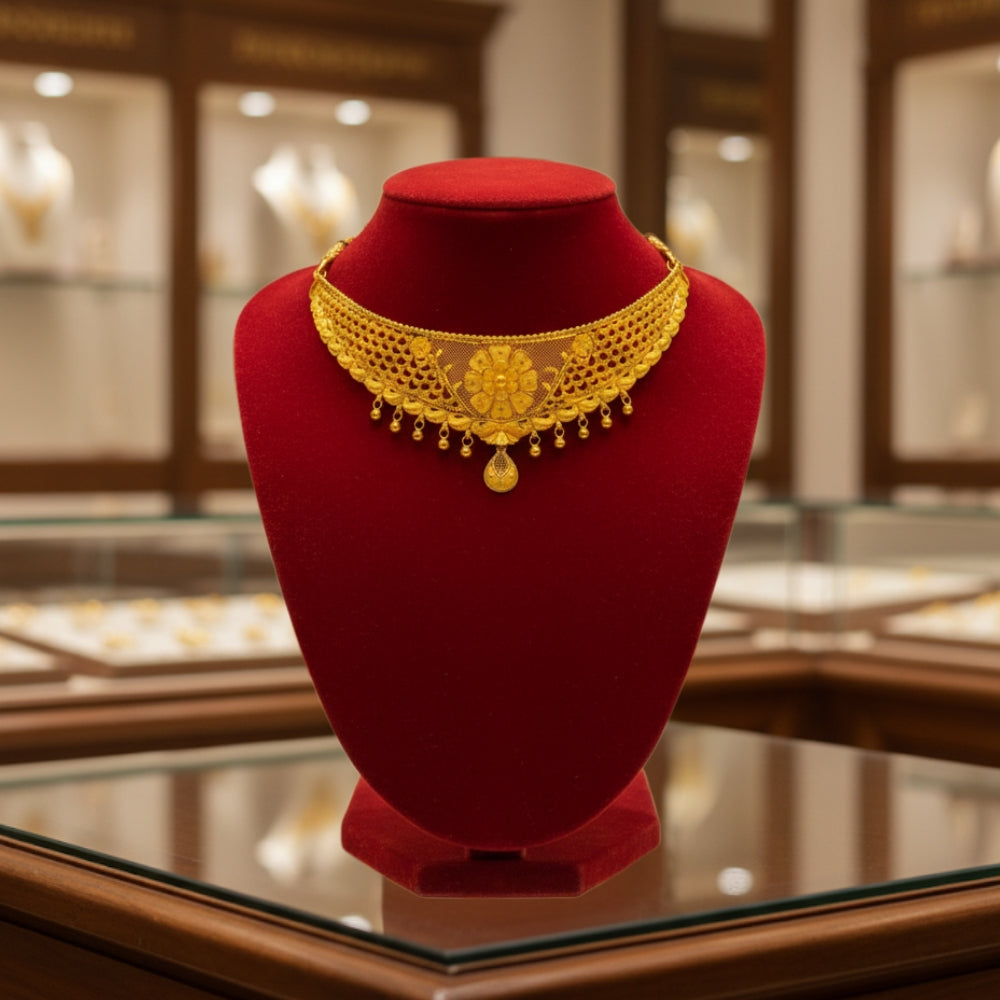 Golden Harmony 22K Choker Necklace