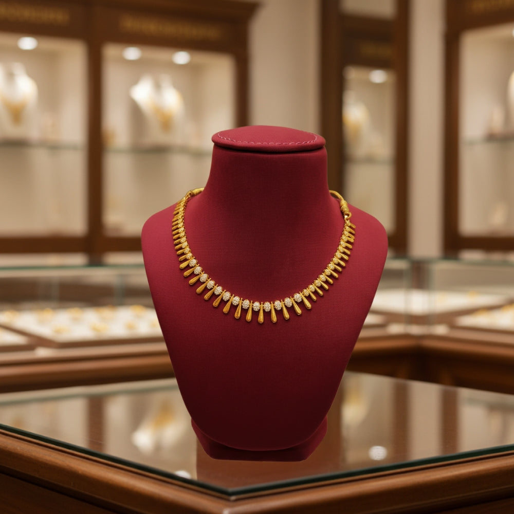 Radiant Rays 22K Gold Necklace