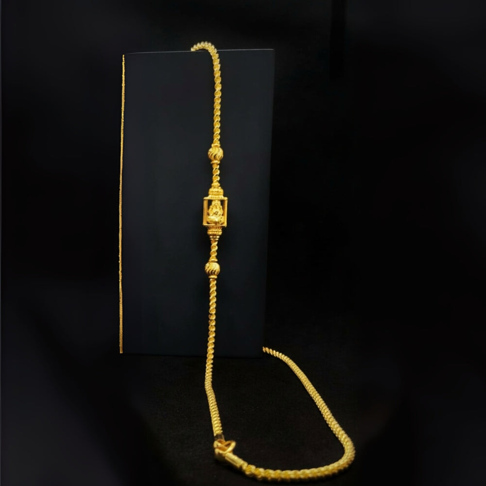 22K Temple Gold Ganesha Chain