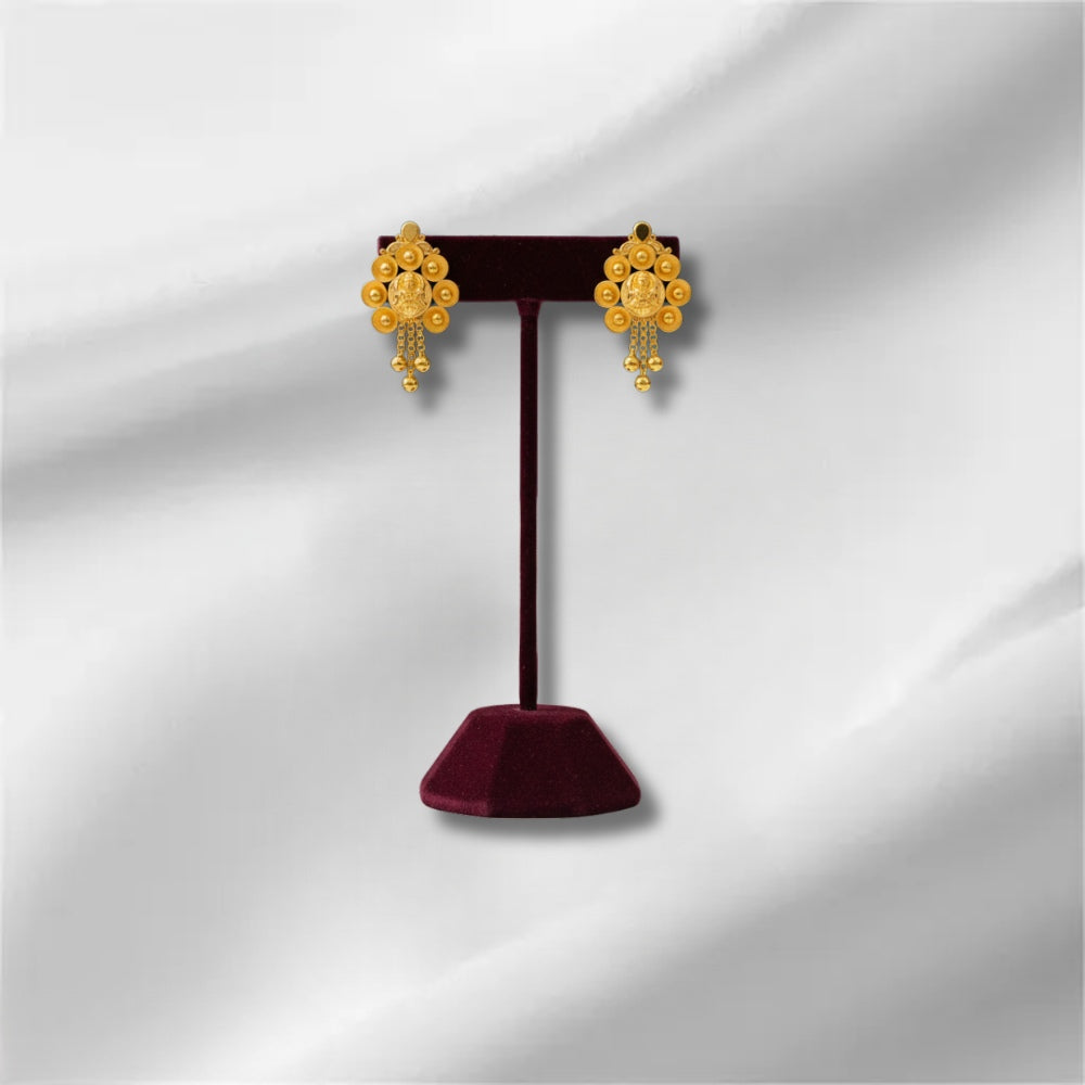 Antique Floral Stud Earrings