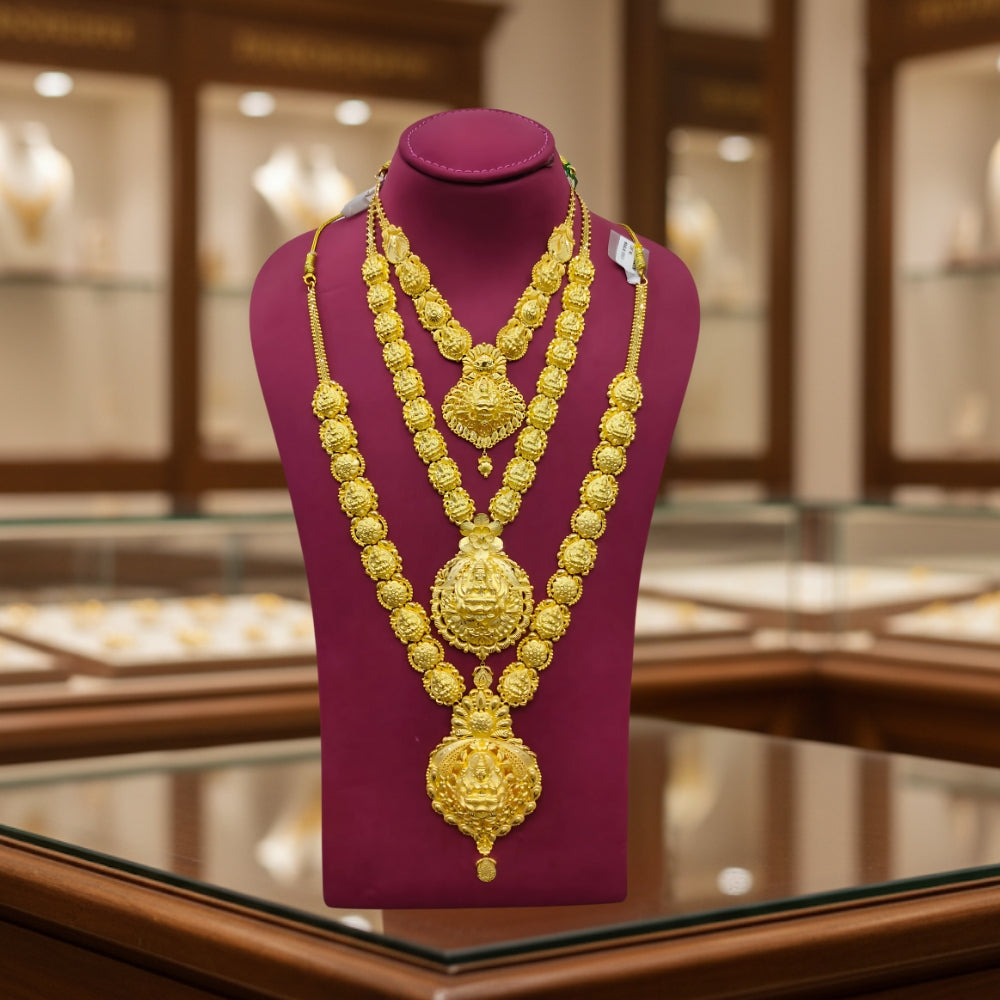 Divine Temple 22K Gold Haram Set
