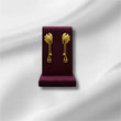 Floral Drop Gold Earing