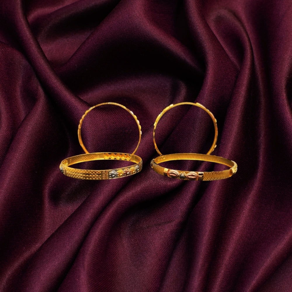 Graceful Tradition Gold Bangles