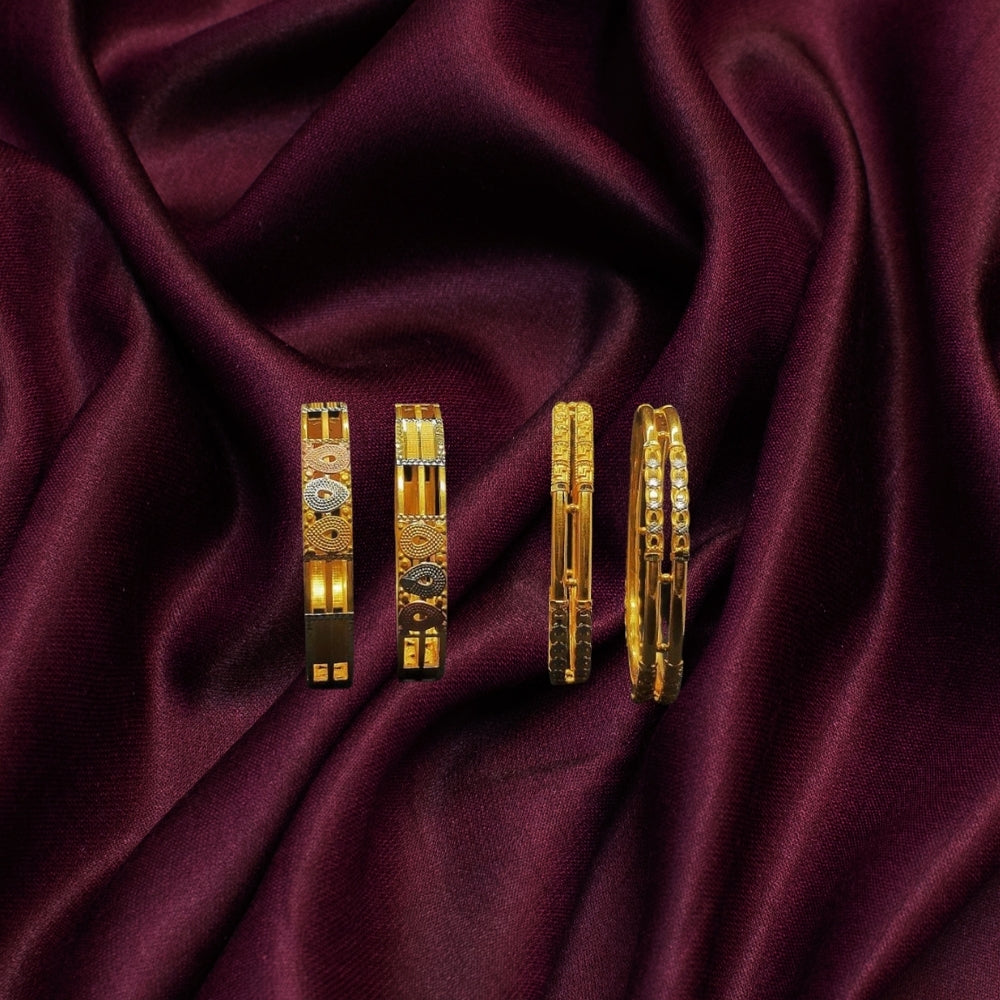 Majestic Harmony Gold Bangle Set