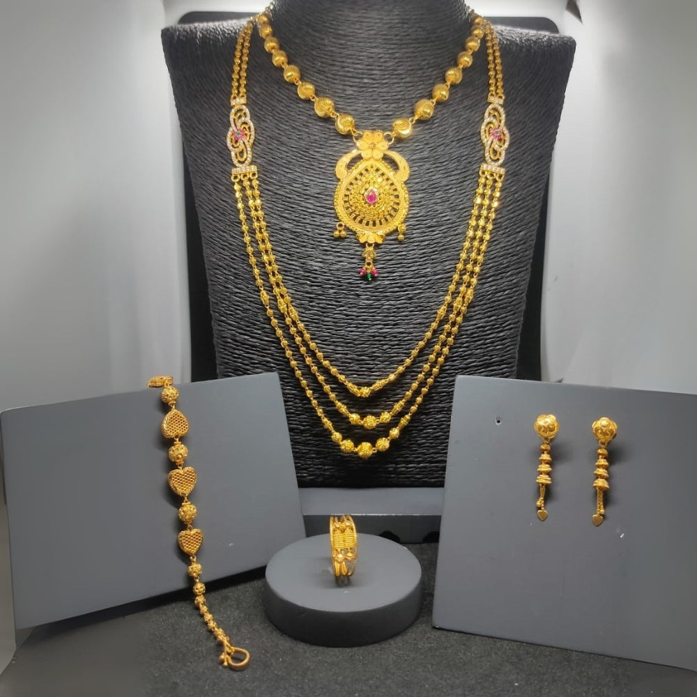 Regal Layers 22K Gold Jewelry Set