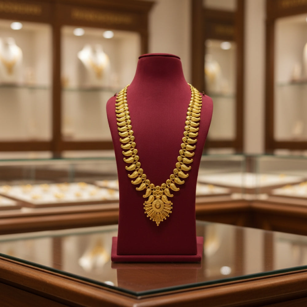 Traditional Lakshmi Kasu Mala Necklace