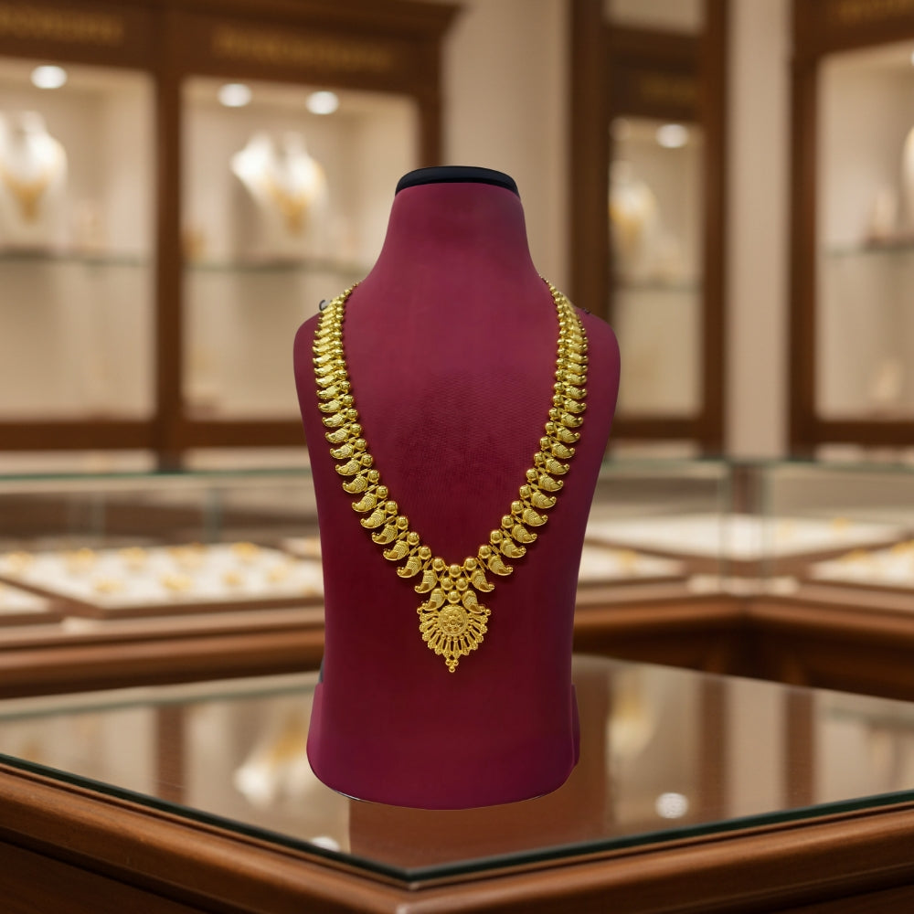 Traditional Peacock Kasu Mala