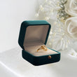 Twin Hearts Gold Ring